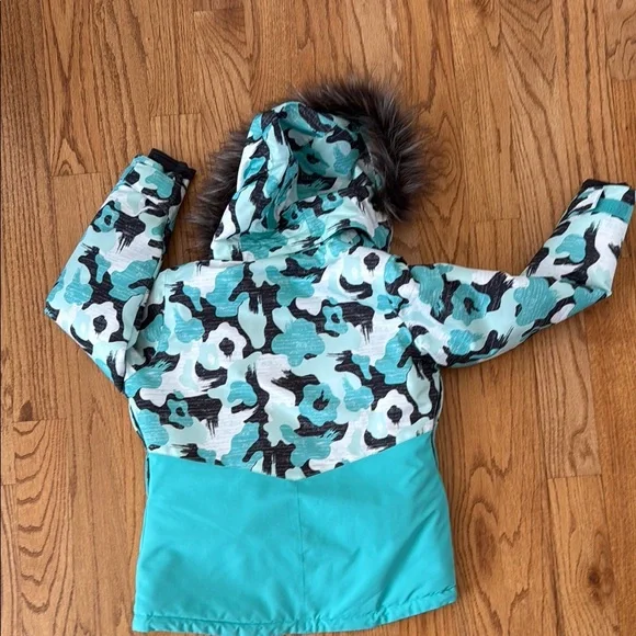 Boulder Gear Kids' Teal Camo Jacket - Picture 7 of 7